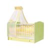 Bertoni - Pat lemn CLASSIC Green Yellow 60 x 120 + cearceaf de pat cadou