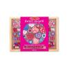 Melissa & Doug - Set margele din lemn Inimioare Deco