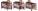 BabyGo - Patut pliant cu 2 nivele Sleeper Brown