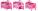 BabyGo - Patut pliant cu 2 nivele Sleeper Pink