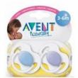 PHILIPS AVENT - Set 2 suzete din silicon, transparente 3+