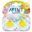 PHILIPS AVENT - Set 2 suzete din silicon, transparente 0-3 luni