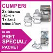 Tommee Tippee - 2 Biberoane 150 ml + Set 2 Tetine PROMO