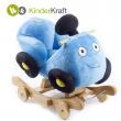 Kinderkraft - Balansoar cu roti 2 in 1 Race Blue cu sunete