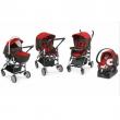 Chicco - Carucior Trio Living Auto-Fix Complete Red Passion