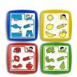 MINILAND Group - Puzzle Educativ Set de 4