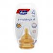 Chicco - Tetina Physiologic Cauciuc 4+ F.R