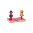 Melissa & Doug - Joc din lemn - Imbraca-le pe Abby si Ema