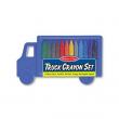 Melissa & Doug - Set 12 creioane colorate triunghiulare Truck