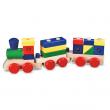 Melissa&Doug - Trenulet din lemn de stivuit