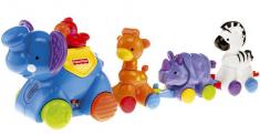 Fisher-Price - Parada animalelor "apasa si mergi"