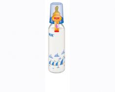 NUK - Biberon sticla 230 ml tetina din latex 0-6 luni