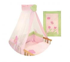Bertoni - Set lenjerie pat copii 4 piese - fiori di sogni