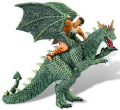 Bullyland - Figurina Luptator pe dragon