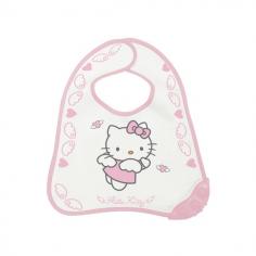 Rotho - Baveta cu inel dentitie Hello Kitty