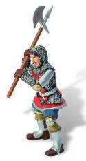 Bullyland - Cavaler cu topor si armura rosu