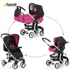 Hauck - Set Carucior Malibu All in One Caviar Berry