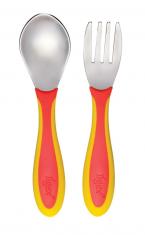 Tigex - Set 2 tacamuri lingura si furculita din inox 12l