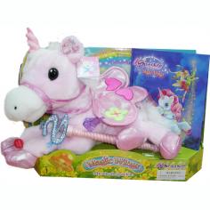 Sparkle -  Unicorn cu carte si bagheta, functii in limba romana