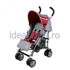 Bambino World- Carucior buggy RED GREY-tip umbrela