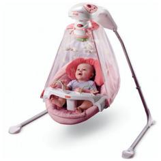 Fisher-Price - Leagan Fisher-Price Butterfly Garden Papasan Cradle Swing