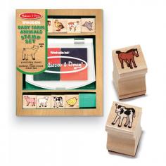 Melissa & Doug - Set de stampile Pui de animale domestice