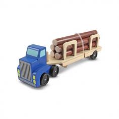 Melissa & Doug - Camion Transportor de Busteni