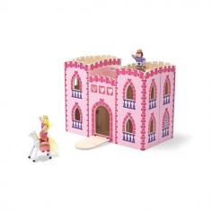 Melissa & Doug - Castel din lemn pliabil