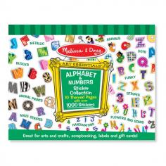 Melissa & Doug - Colectia de abtibilduri - Litere si numere