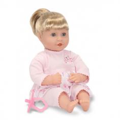 Melissa & Doug - Papusa bebelus Natalie cu suzeta