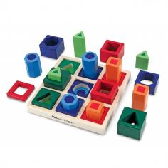 Melissa & Doug - Set incastre Forme de sortat pe tabla