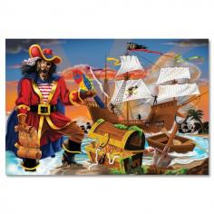 Melissa&Doug - Puzzle de podea Comoara piratilor