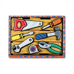 Melissa&Doug - Puzzle lemn in relief Uneltele