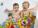 Baby Moov - Set 12 jucarioare de baie set fetite