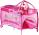BabyGo - Patut pliant cu 2 nivele Sleeper Pink