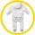 KOO-DI - Costum bebelus Fluffy 6-12 luni