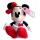 Disney - Mascota de Plus I Love Minnie 20 cm