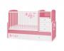 Bertoni - Mobilier lemn MAXI Pink Butterfly + cearceaf de pat cadou