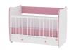 Bertoni - Pat lemn transformabil Dream White Pink