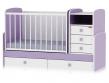 Bertoni - Mobilier lemn MAXI Violet + cearceaf de pat cadou