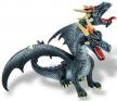 Bullyland - Figurina Dragon negru cu 2 capete