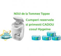 Tommee Tippee - Pachet 4 rezerve Sabgenic + cos Hygiene cadou